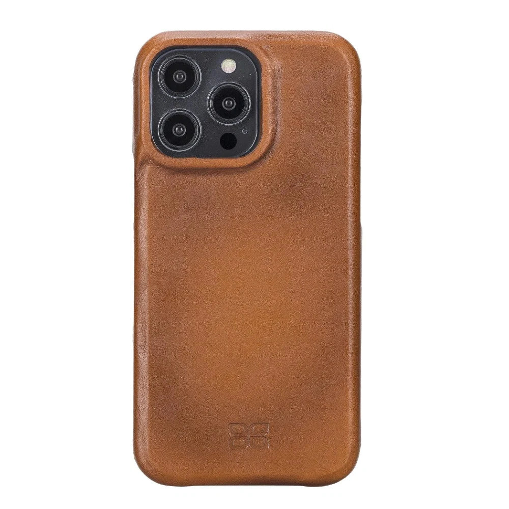 Bouletta Apple iPhone 14 Series Full Leather Coating Back Cover