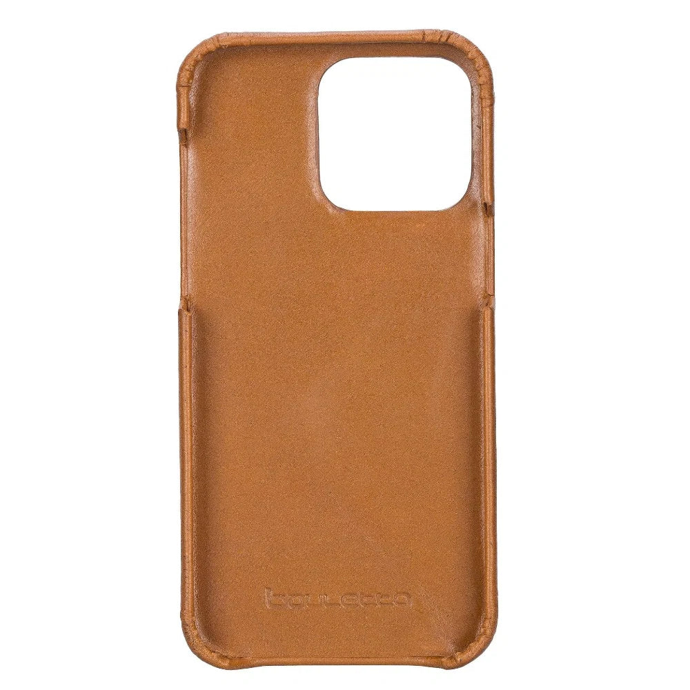 Bouletta Apple iPhone 14 Series Full Leather Coating Back Cover