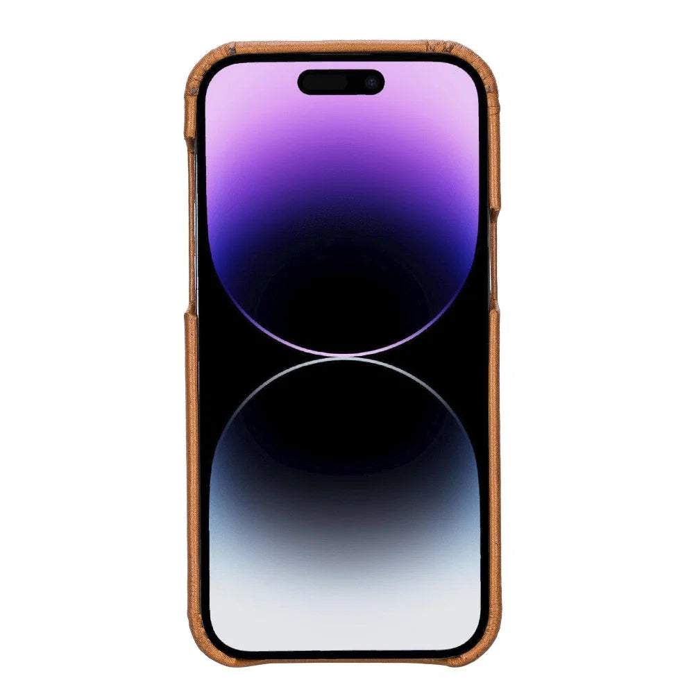 Bouletta Apple iPhone 14 Series Full Leather Coating Back Cover