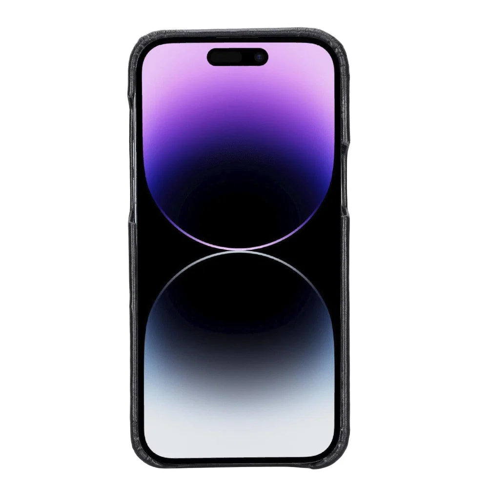 Bouletta Apple iPhone 14 Series Full Leather Coating Back Cover