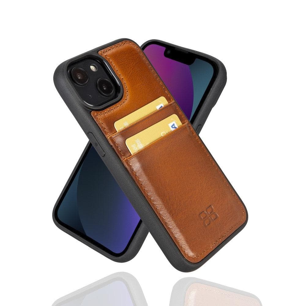 Bouletta Apple iPhone 14 Series Leather Back Cover with Card Holder iPhone 14 Pro Max / Tan