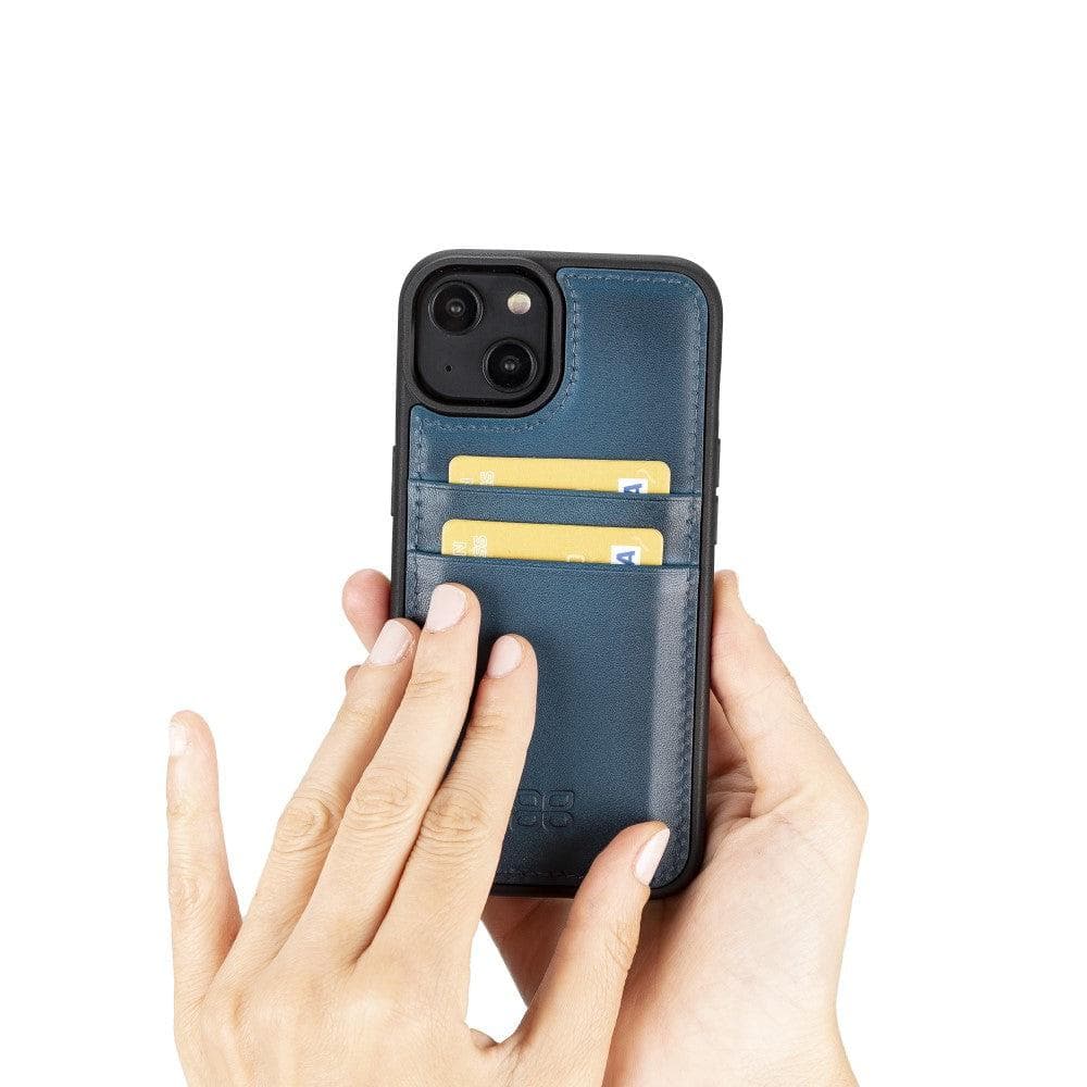Bouletta Apple iPhone 14 Series Leather Back Cover with Card Holder