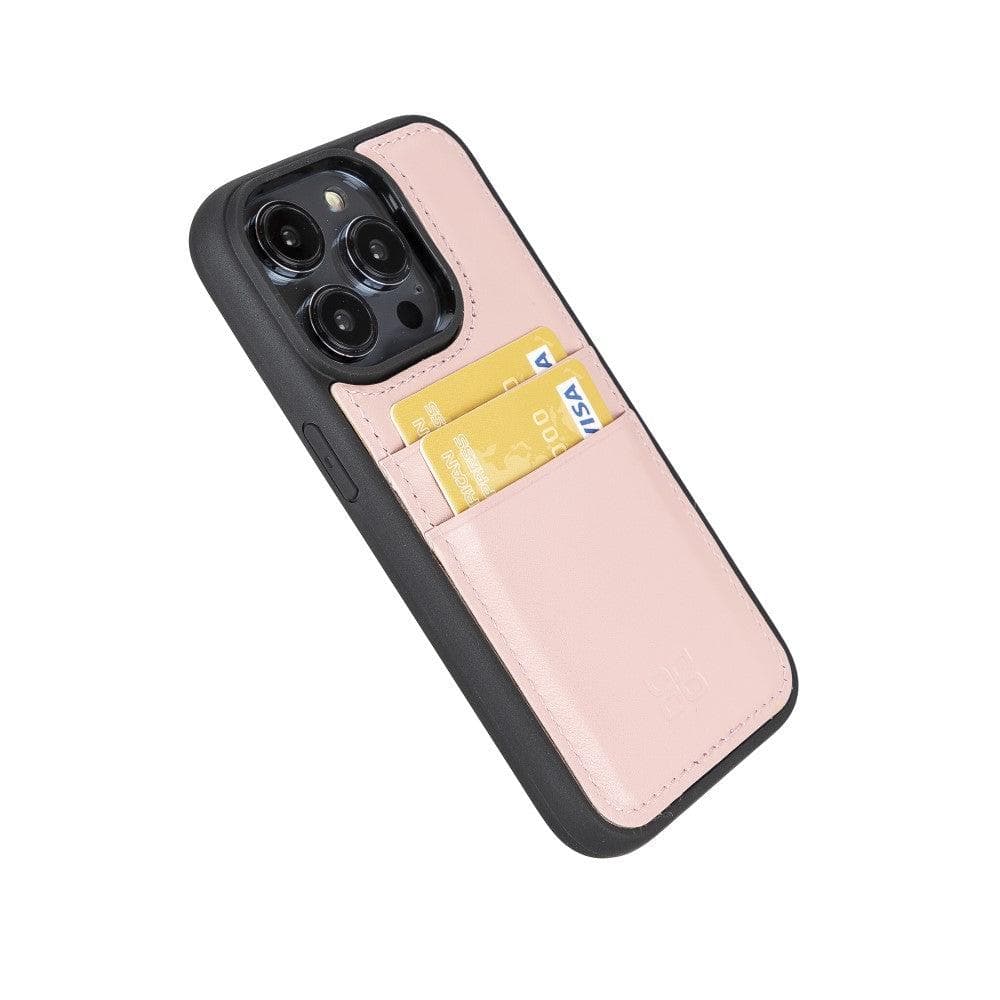 Bouletta Apple iPhone 14 Series Leather Back Cover with Card Holder