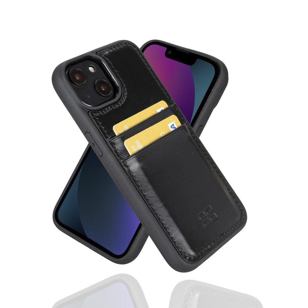 Bouletta Apple iPhone 14 Series Leather Back Cover with Card Holder iPhone 14 Plus / Black