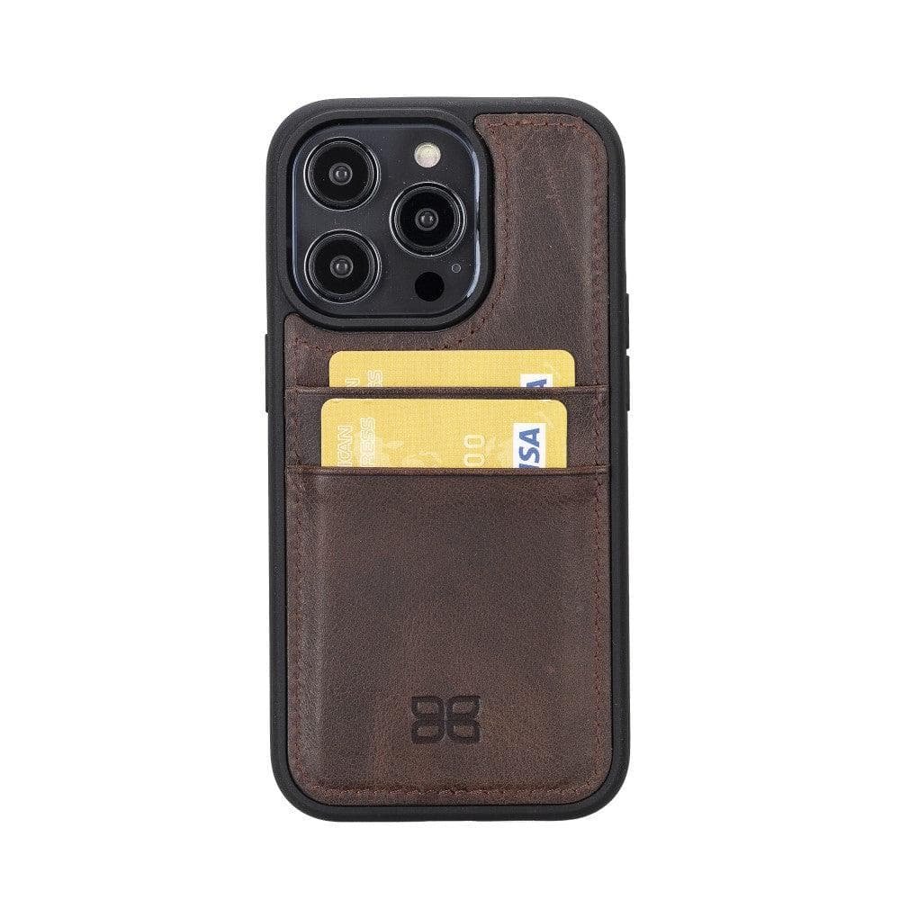 Bouletta Apple iPhone 14 Series Leather Back Cover with Card Holder