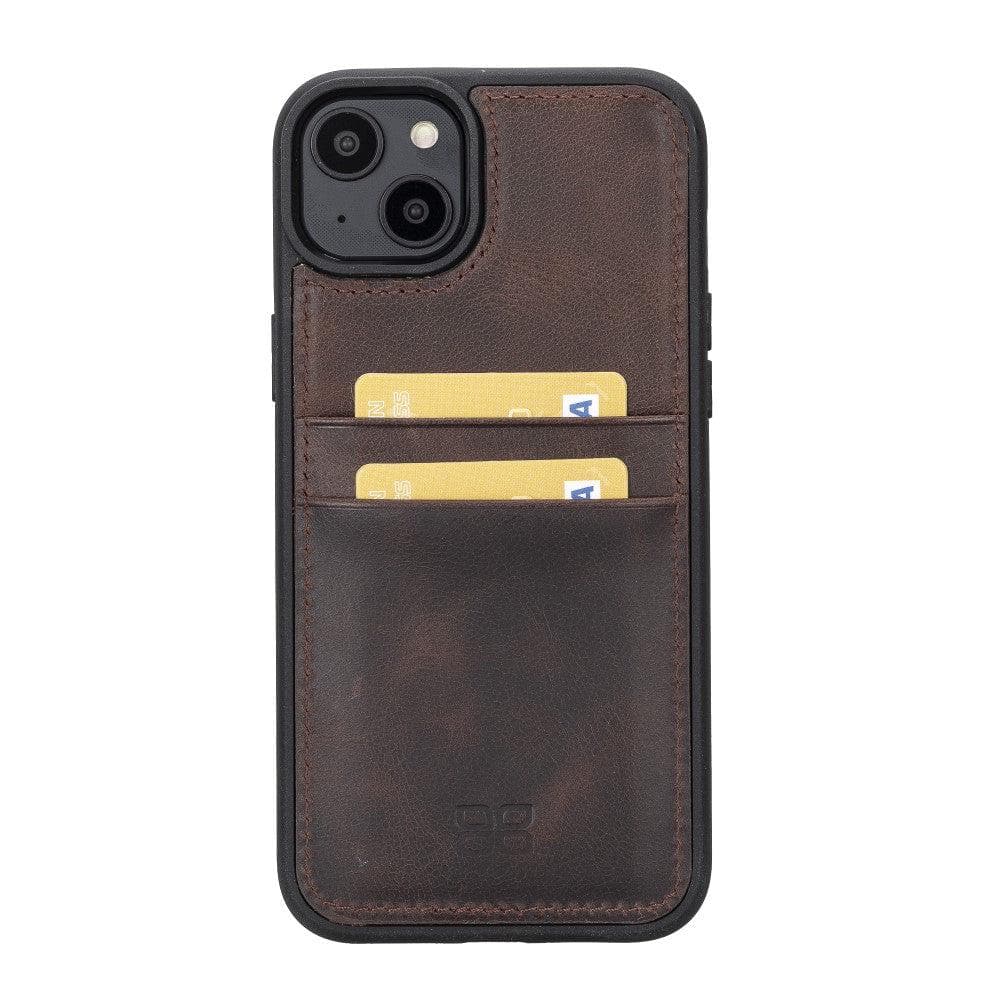 Bouletta Apple iPhone 14 Series Leather Back Cover with Card Holder