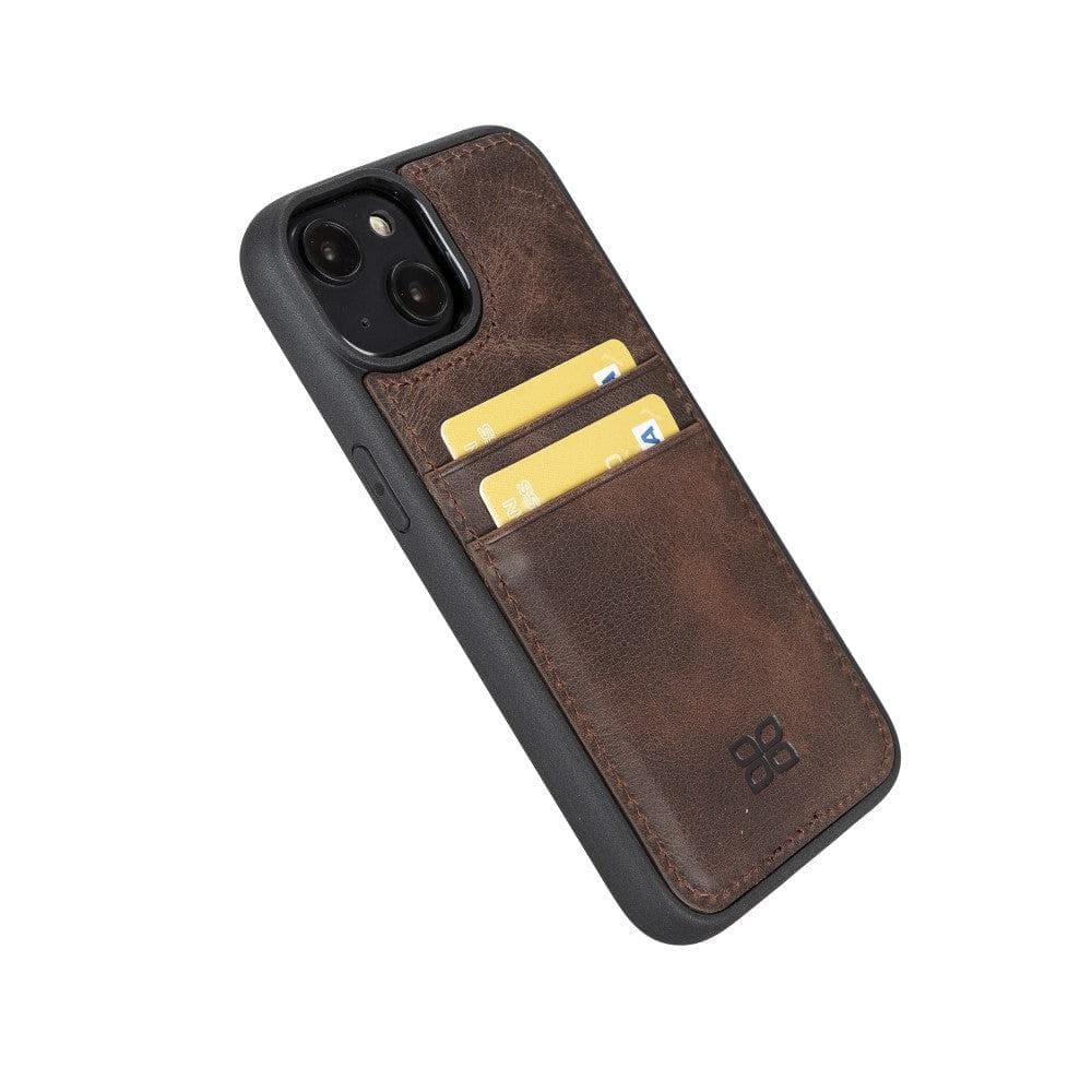Bouletta Apple iPhone 14 Series Leather Back Cover with Card Holder