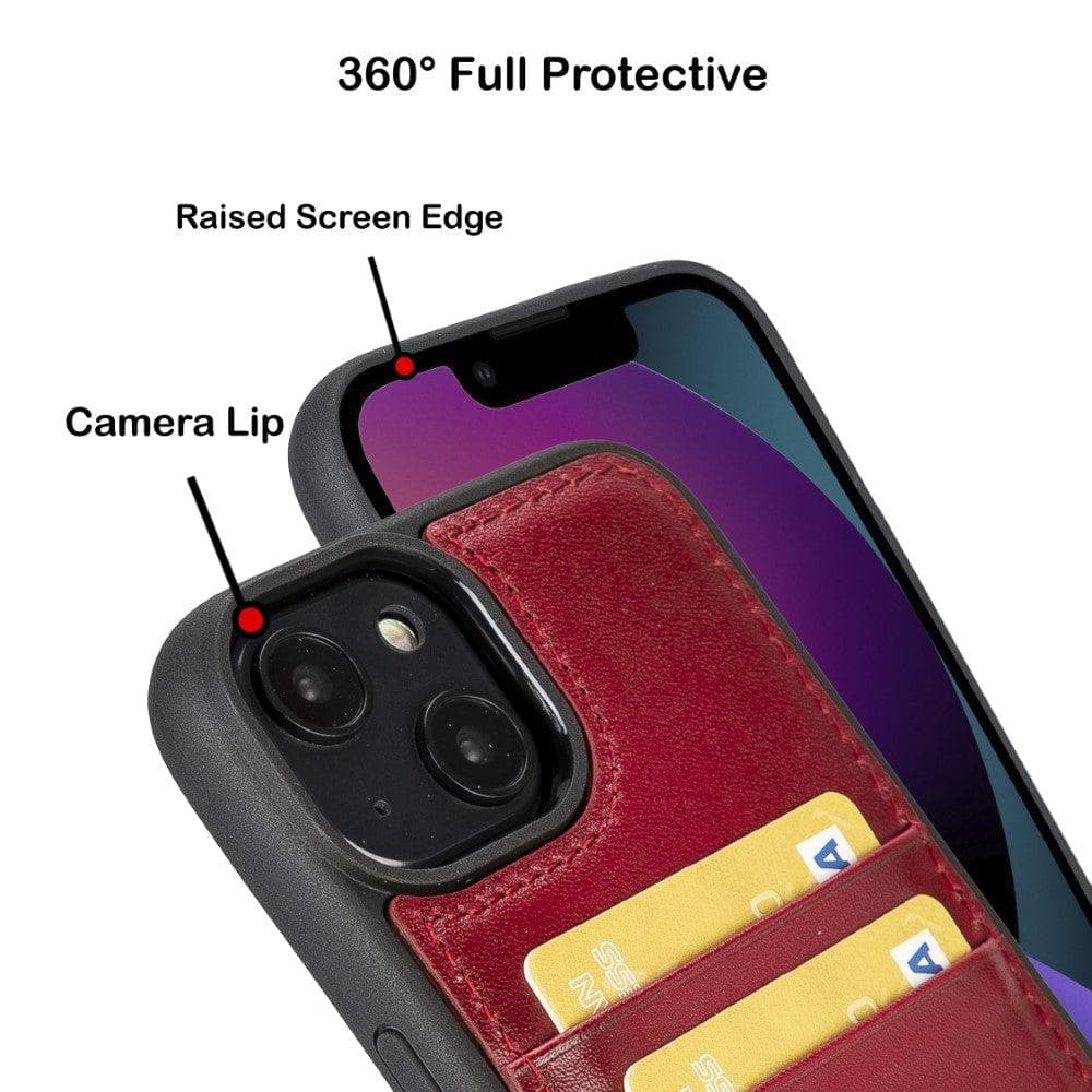 Bouletta Apple iPhone 14 Series Leather Back Cover with Card Holder