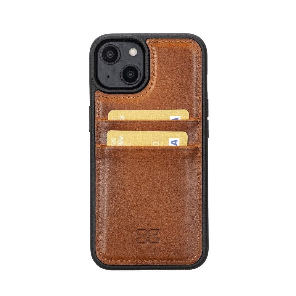 Bouletta Apple iPhone 14 Series Leather Back Cover with Card Holder