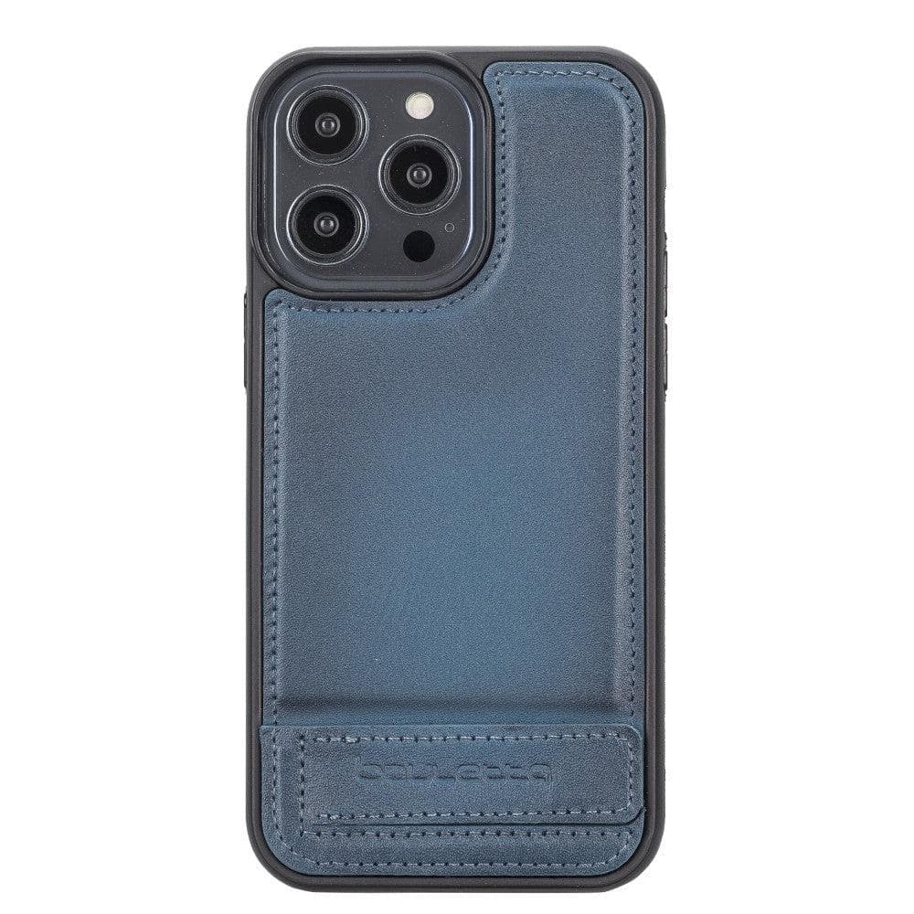 Bouletta Apple iPhone 14 Series Leather Back Cover with Stand
