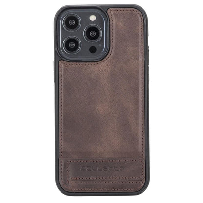 Bouletta Apple iPhone 14 Series Leather Back Cover with Stand