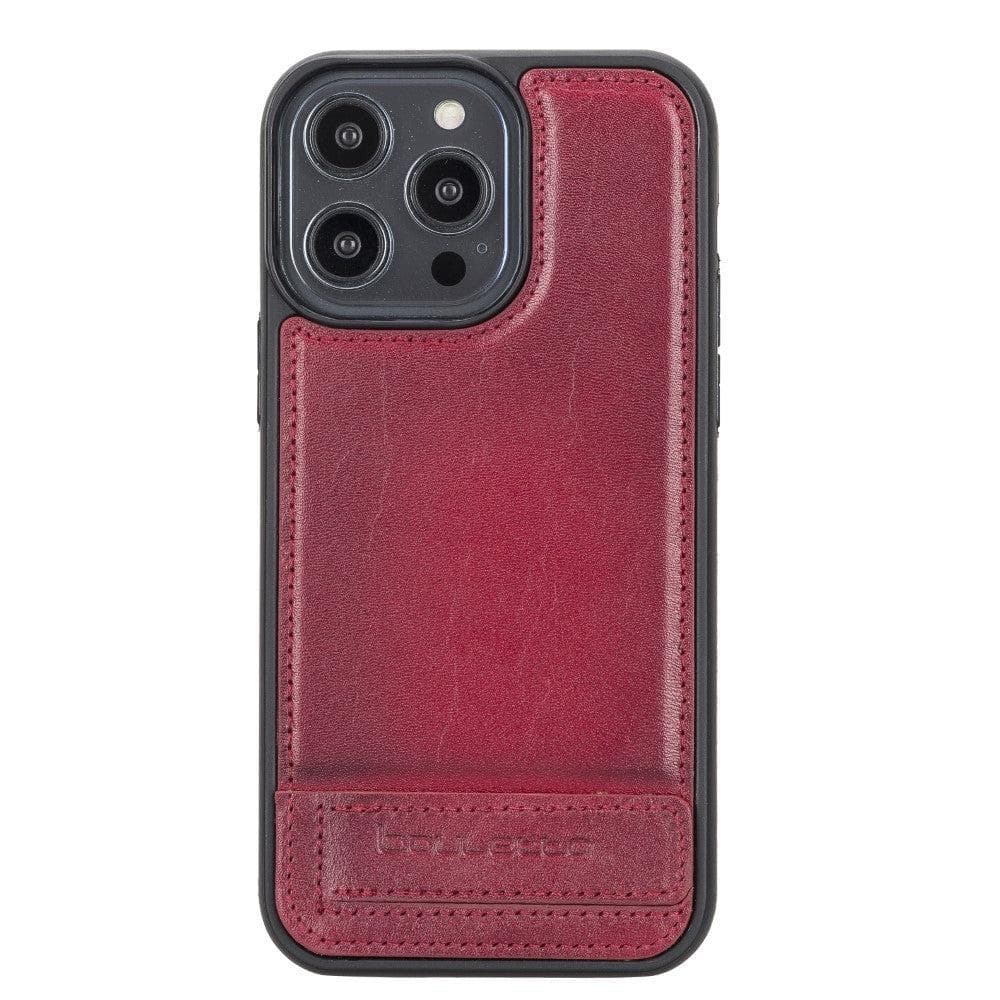 Bouletta Apple iPhone 14 Series Leather Back Cover with Stand