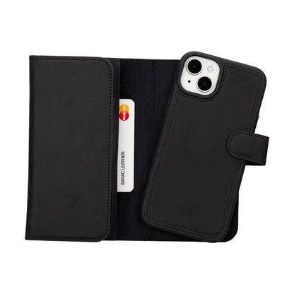 Santa iPhone 15 Detachable Leather Wallet Case