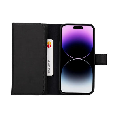 Santa iPhone 15 Detachable Leather Wallet Case