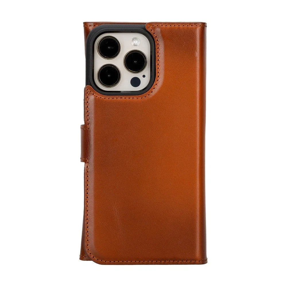 Santa iPhone 15 Pro Max Leather Detachable Wallet Case