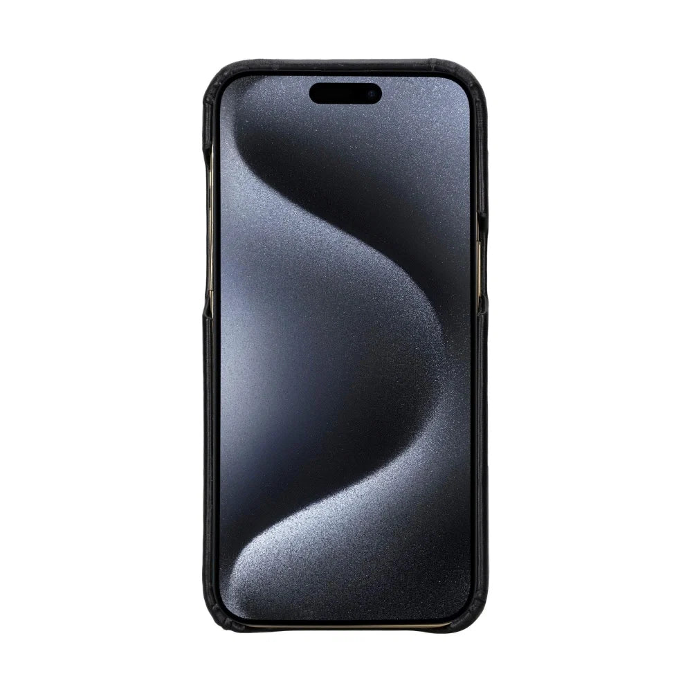 Bouletta Apple iPhone 15 Series Full Leather Coating Back Cover
