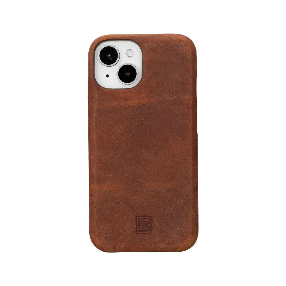 Bouletta Apple iPhone 15 Series Full Leather Coating Back Cover