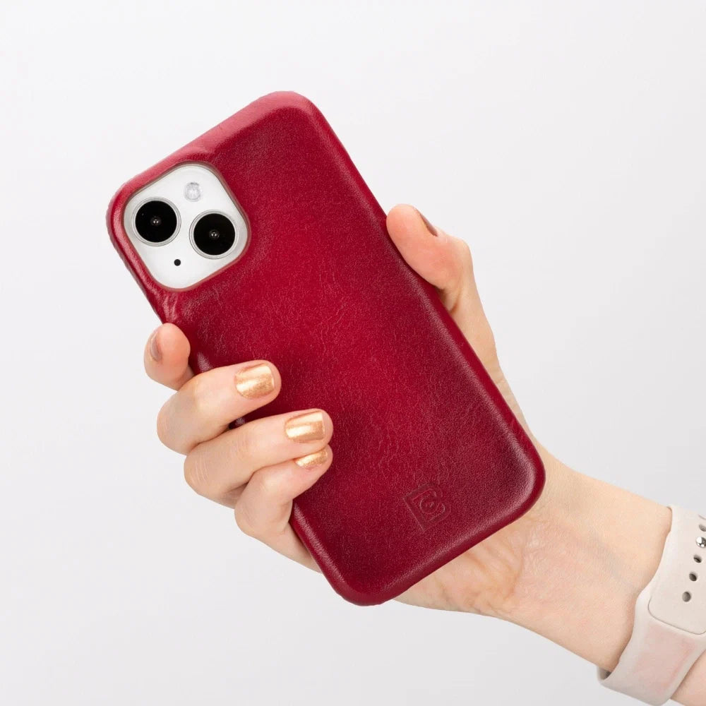 Bouletta Apple iPhone 15 Series Full Leather Coating Back Cover