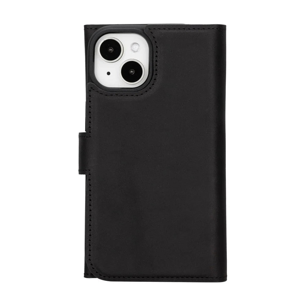 Santa iPhone 15 Leather Detachable Wallet Case