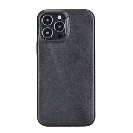 Apple iPhone IP14 Series Leather Case / RC - Rock Cover iPhone 14 Pro Max 6.7" / Rustic Black