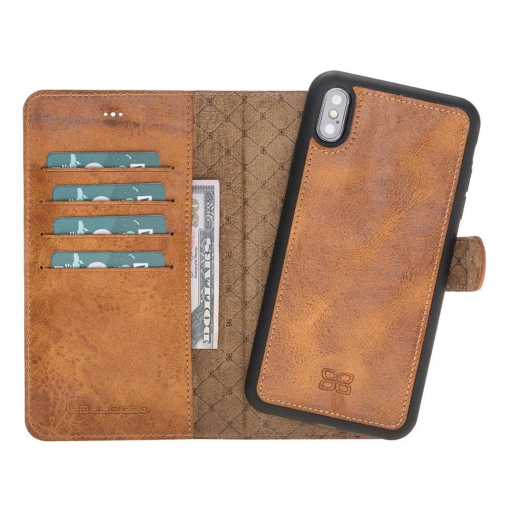 Bouletta Apple iPhone X Series Detachable Leather Wallet Case - MW iPhone X / XS / Light Brown