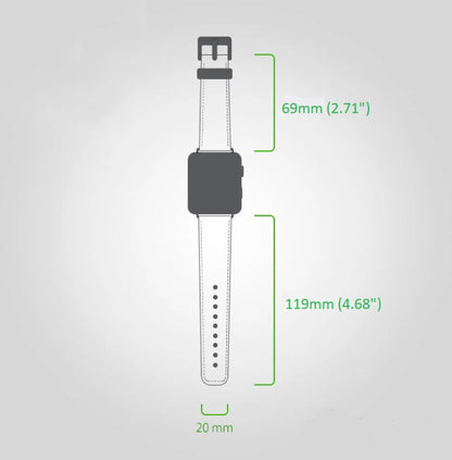 87008 Floral Leather Apple Watch Band