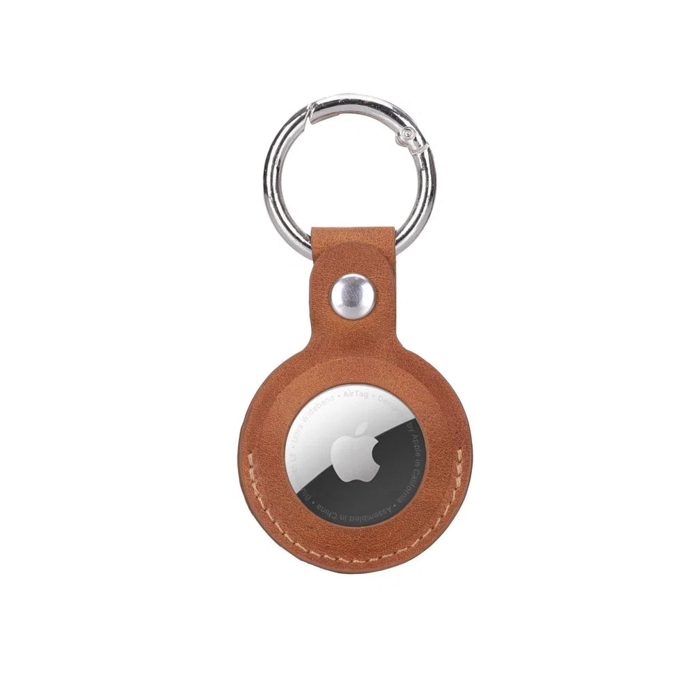 Bouletta Arta Genuine Leather Keychain for Apple Airtag Tiguan Tan / Leather