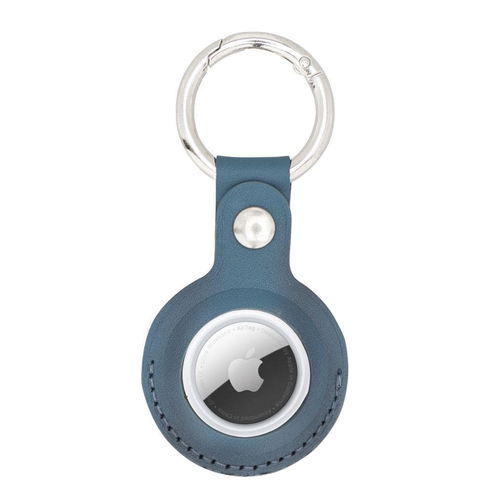 Bouletta Arta Genuine Leather Keychain for Apple Airtag Burnt Blue