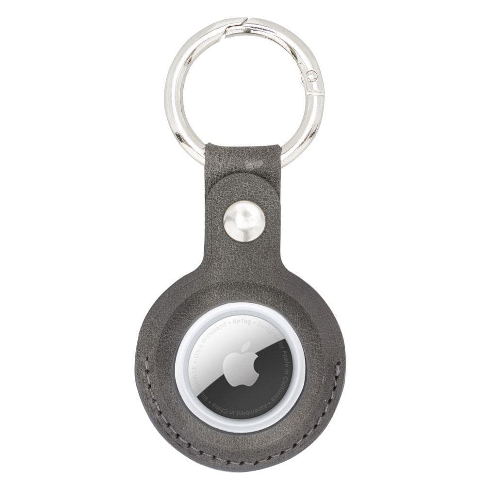 Bouletta Arta Genuine Leather Keychain for Apple Airtag Tiguan Grey