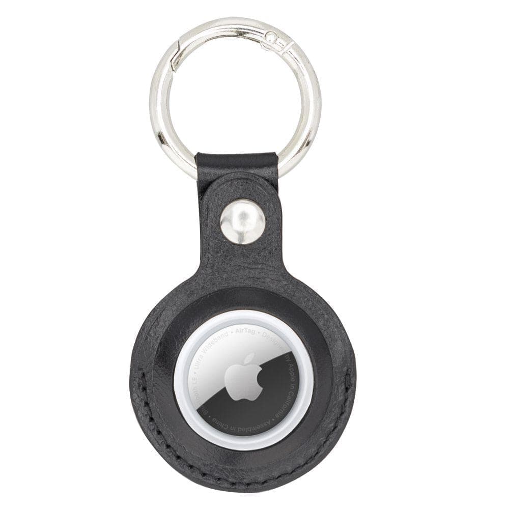 Bouletta Arta Genuine Leather Keychain for Apple Airtag Rustic Black