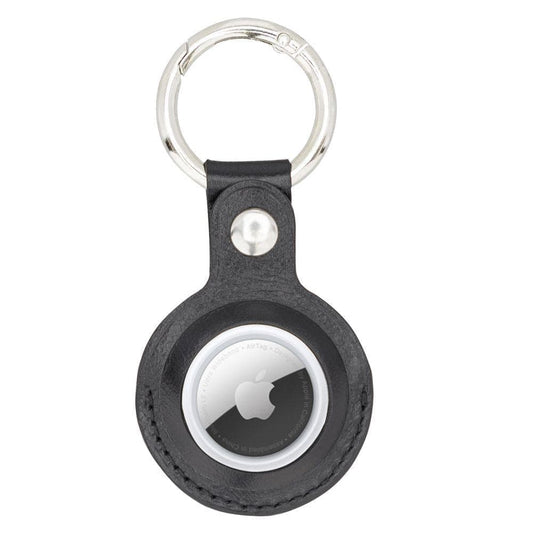 Bouletta Arta Genuine Leather Keychain for Apple Airtag Rustic Black