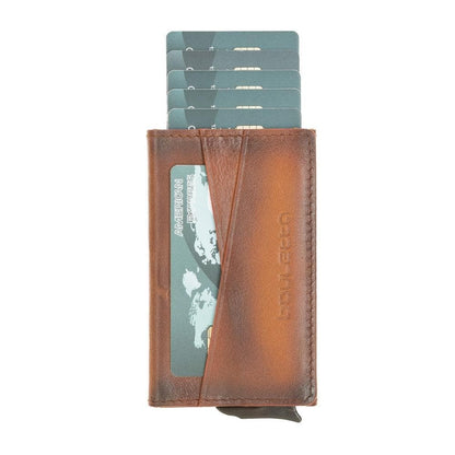 Bouletta Austin Leather Mechanical Card Holder
