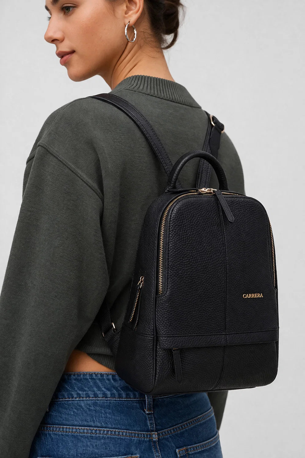 Carrera Elvina Leather Women's Backpack Bag