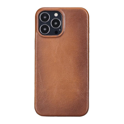 Apple iPhone IP13 Series Leather Case / RC - Rock Cover iPhone 13 Pro Max 6.7" / Antic Brown