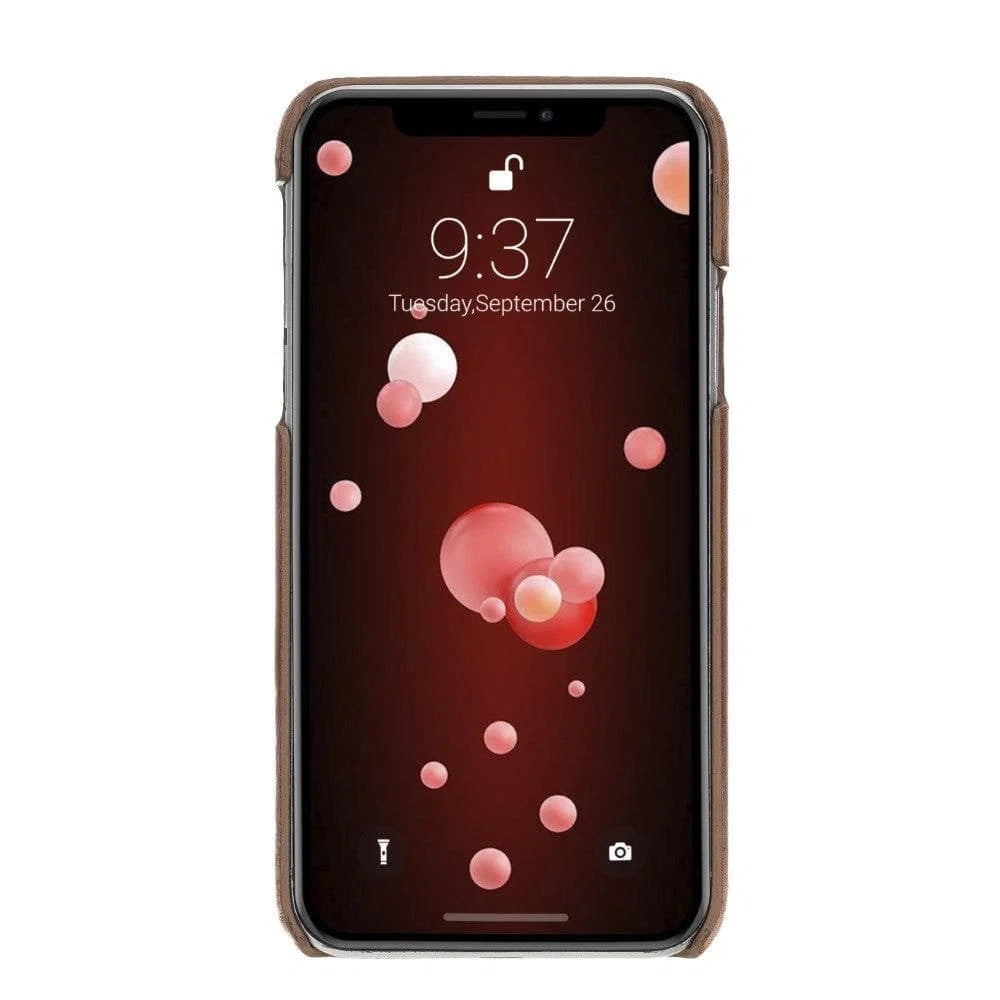 Apple iPhone X Series Leather Case / UJ - Ultimate Jacket iPhone X/XS / Tan Bouletta