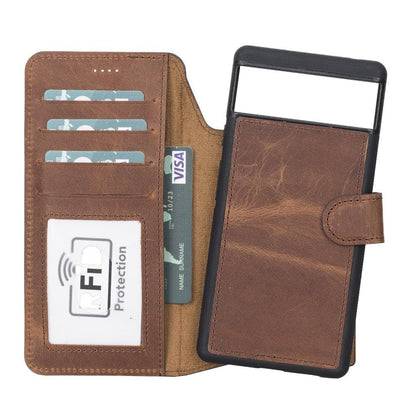 Google Pixel 6 Series Detachble Magnetic Wallet Leather Case
