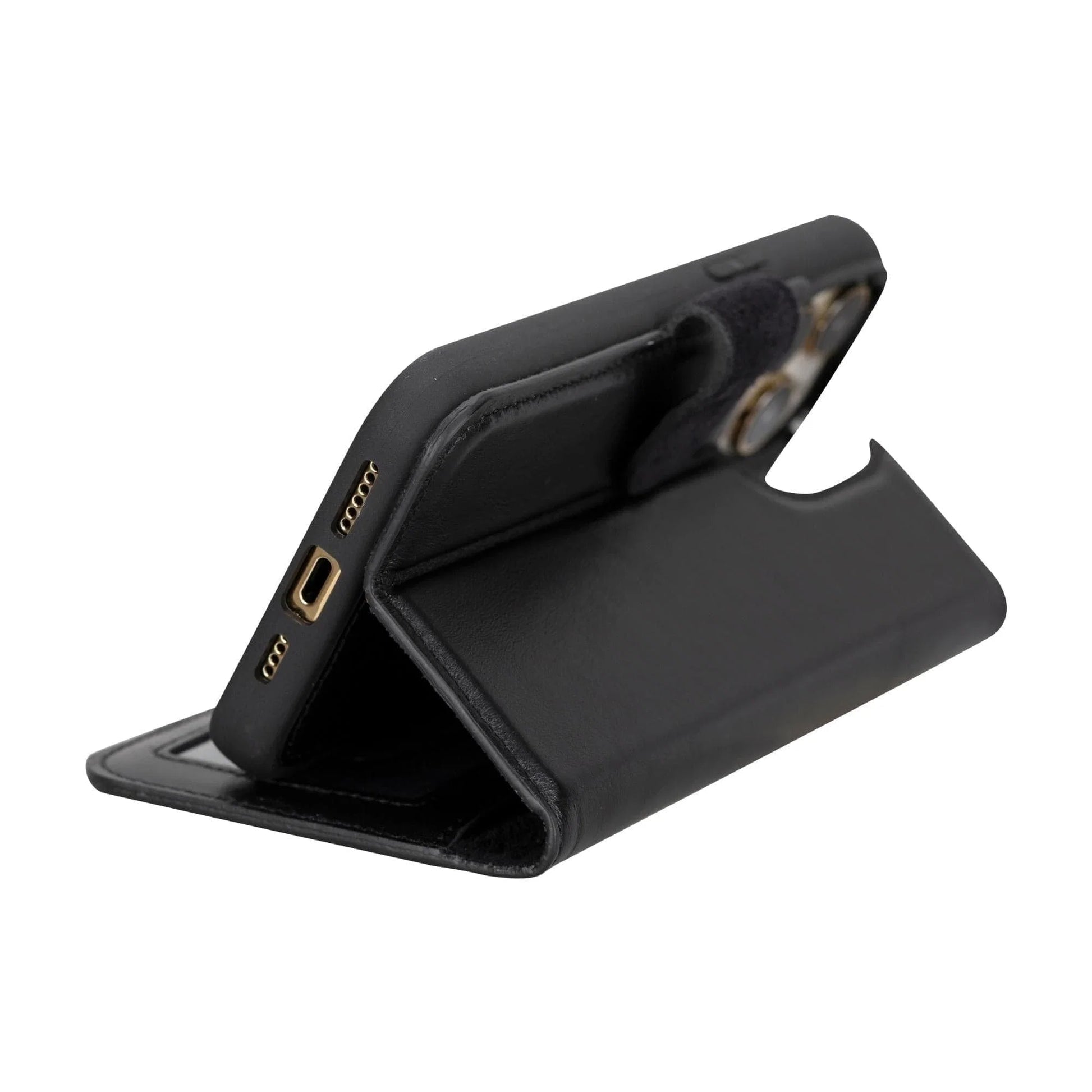 iPhone 15 Series Leather Wallet Case Tan / iPhone 15 Pro Max