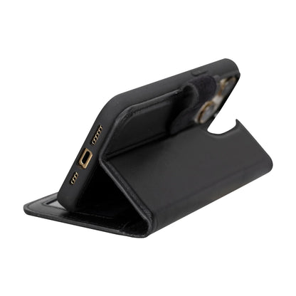 iPhone 15 Series Leather Wallet Case Tan / iPhone 15 Pro Max