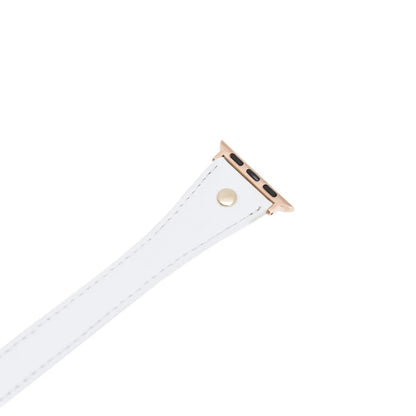 Leather Apple Watch Bands - DTS Double Tour Slim Hector Gold Trok Style