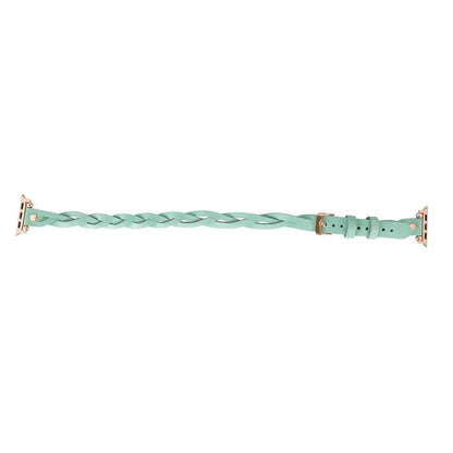Leather Apple Watch Bands - Ferro Braided DT Peggy Rose Gold Trok Style