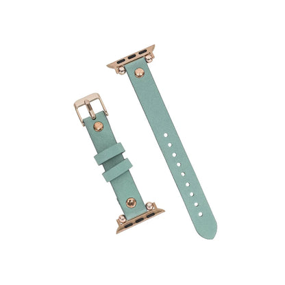 Leather Apple Watch Bands - Ferro Rose Gold Trok Style ERC3