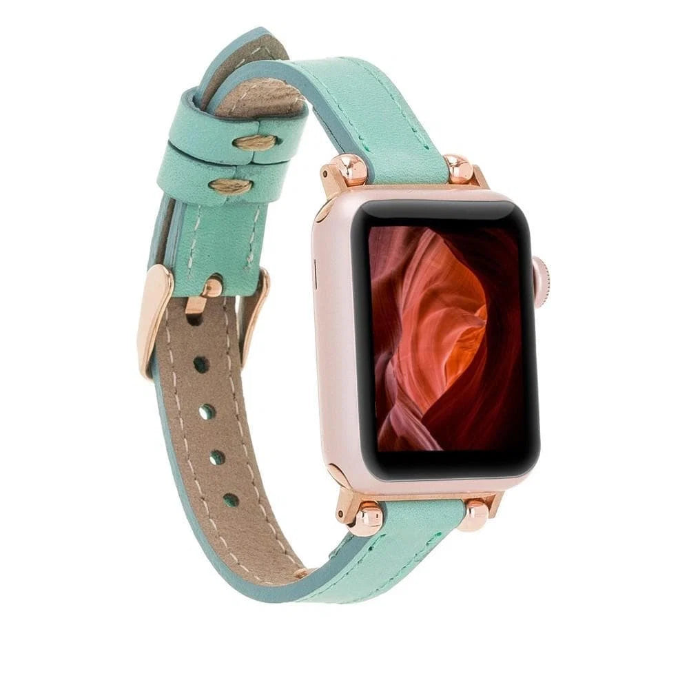 Leather Apple Watch Bands - Ferro Seamy Style