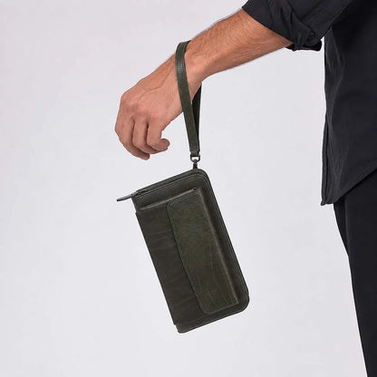 Novarco Leather Wristlet Clutch