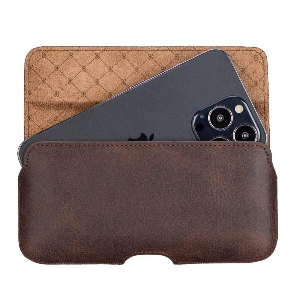  Waist Belt Attachable Leather Case for Men