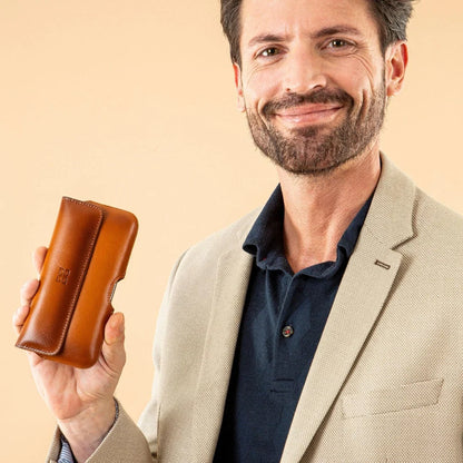  Waist Belt Attachable Leather Case for Men
