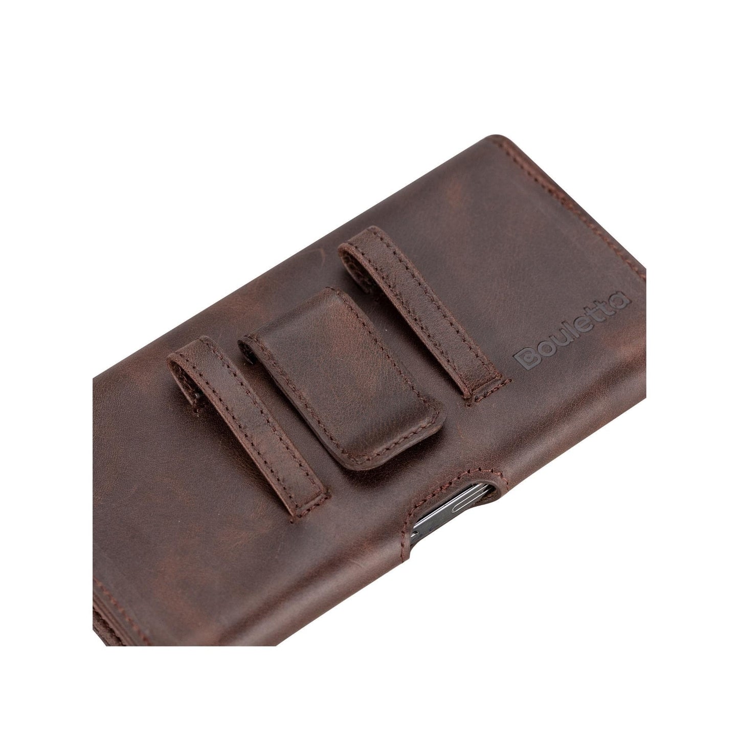 8'- Waist Belt Attachable Leather Case for iPhone Phones