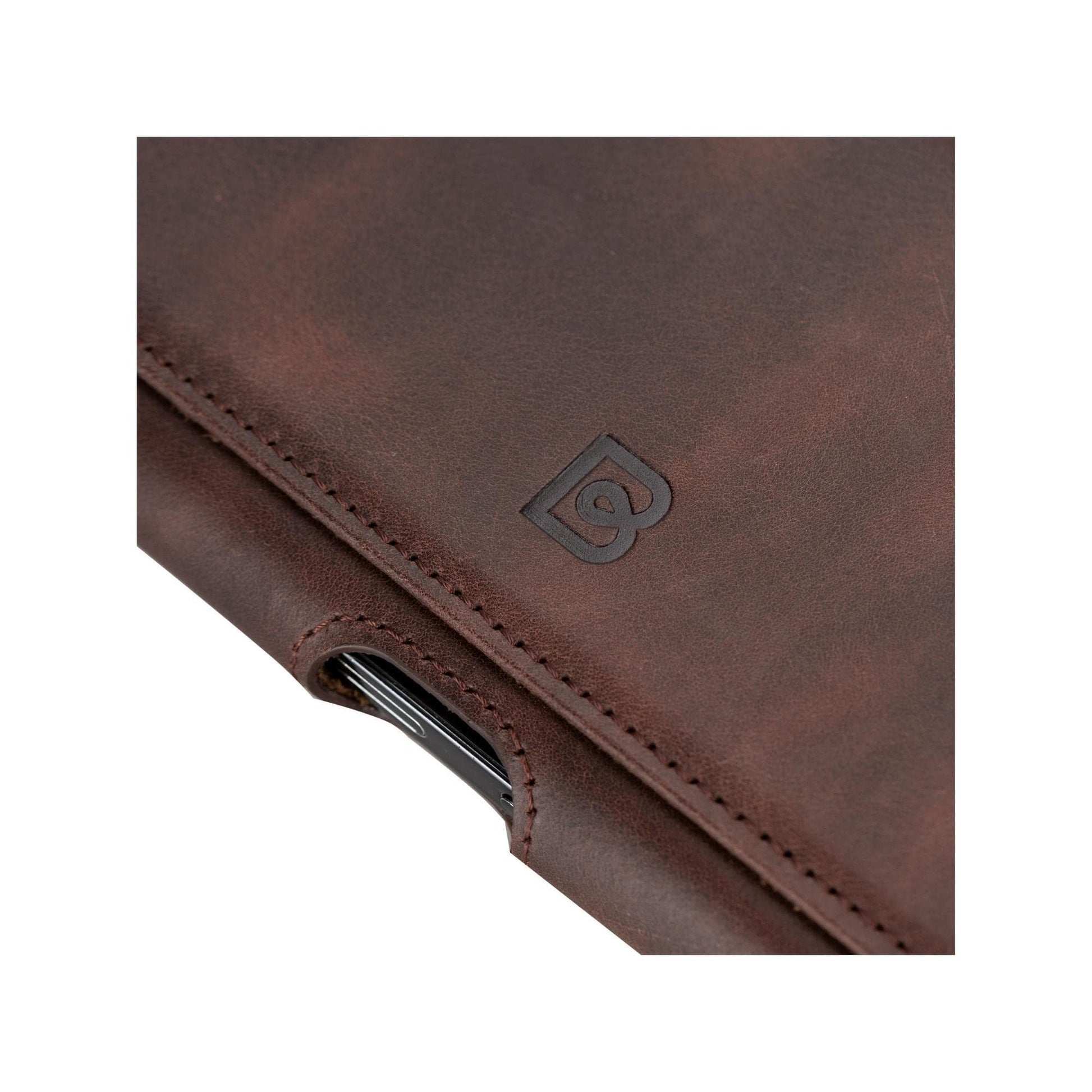 8'- Waist Belt Attachable Leather Case for iPhone Phones
