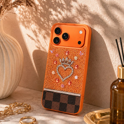 Vissel iPhone 17 Pro Heart Crystal Case