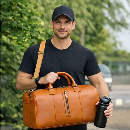Dolly Leather Weekender Duffel Bag
