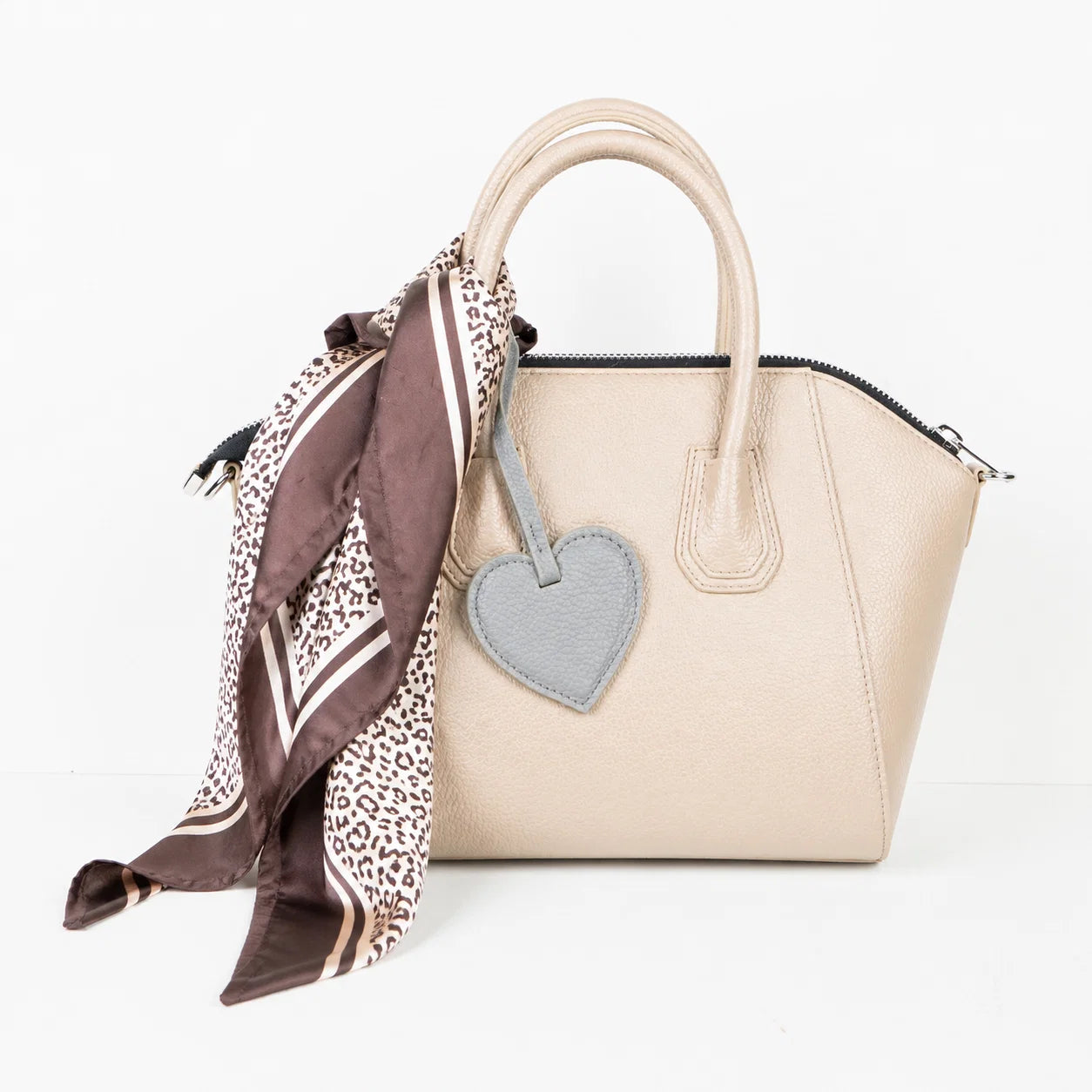 Heart Leather Bag Charm